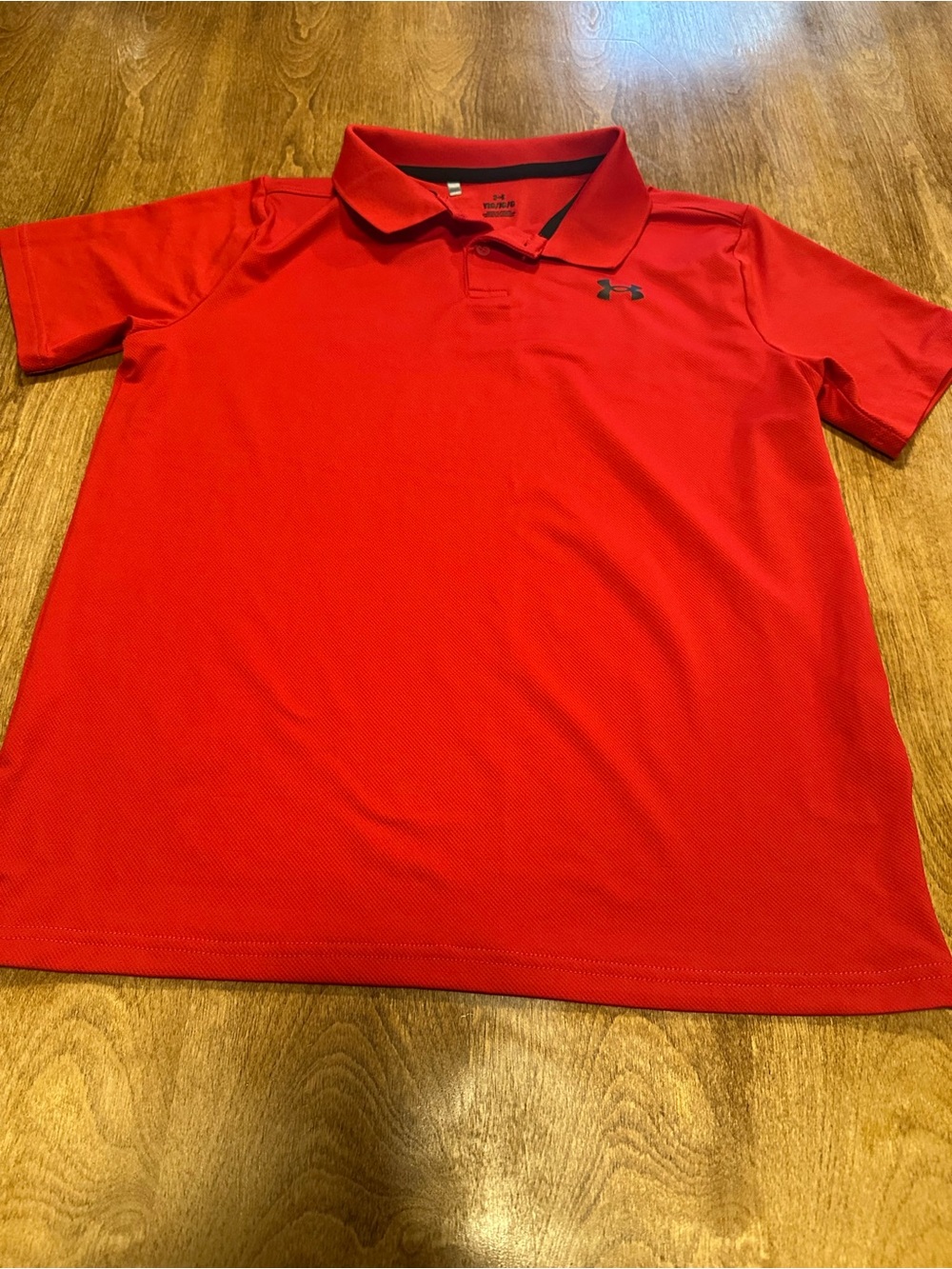 Under Armour Kids Red Polo with Black Trim